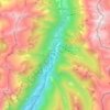 Mappa topografica Soazza, altitudine, rilievo