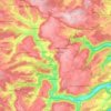 Mappa topografica Glatt, altitudine, rilievo