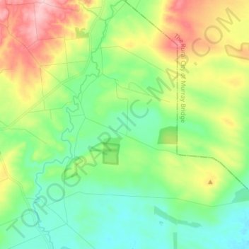 Mappa topografica Hartley, altitudine, rilievo