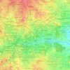 Mappa topografica Greater Hyderabad Municipal Corporation East Zone, altitudine, rilievo