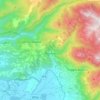 Mappa topografica Rivodutri, altitudine, rilievo