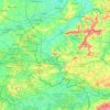 Mappa topografica Tournai-Mouscron, altitudine, rilievo