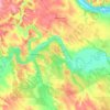 Mappa topografica Узколугское сельское поселение, altitudine, rilievo