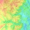 Mappa topografica Chapel Hill, altitudine, rilievo