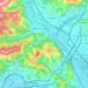 Mappa topografica Vezzano Ligure, altitudine, rilievo