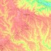 Mappa topografica Irwin County, altitudine, rilievo