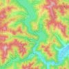 Mappa topografica Bicaz, altitudine, rilievo