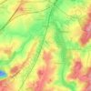 Mappa topografica Tubize, altitudine, rilievo