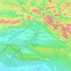 Mappa topografica चितवन, altitudine, rilievo