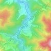 Mappa topografica Langenbrand, altitudine, rilievo