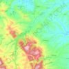 Mappa topografica Cingoli, altitudine, rilievo