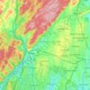 Mappa topografica Town of Ramapo, altitudine, rilievo