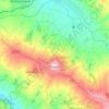 Mappa topografica Frigento, altitudine, rilievo