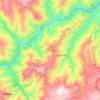 Mappa topografica Briceño, altitudine, rilievo