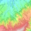 Mappa topografica Santa Cristina d'Aspromonte, altitudine, rilievo