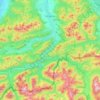 Mappa topografica Lenggries, altitudine, rilievo