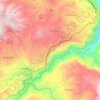 Mappa topografica Contadero, altitudine, rilievo