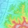 Mappa topografica Gundelfingen, altitudine, rilievo