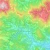 Mappa topografica Valli del Pasubio, altitudine, rilievo