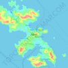 Mappa topografica Lero, altitudine, rilievo