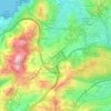 Mappa topografica Pastoriza, altitudine, rilievo