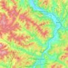 Mappa topografica Ludwigsau, altitudine, rilievo