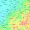 Mappa topografica 辽阳县, altitudine, rilievo