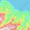 Mappa topografica Akçaabat, altitudine, rilievo