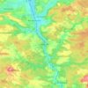 Mappa topografica Jagstzell, altitudine, rilievo