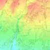 Mappa topografica Sulbiate, altitudine, rilievo