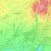 Mappa topografica Altlandsberg, altitudine, rilievo