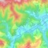 Mappa topografica Legorreta, altitudine, rilievo