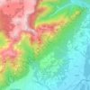 Mappa topografica San Gregorio nelle Alpi, altitudine, rilievo
