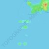 Mappa topografica Isola Rossa, altitudine, rilievo