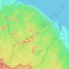 Mappa topografica Guyane, altitudine, rilievo