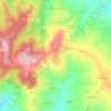 Mappa topografica Montefusco, altitudine, rilievo