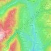 Mappa topografica Cles, altitudine, rilievo