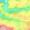 Mappa topografica Thiverval-Grignon, altitudine, rilievo