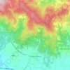 Mappa topografica Castiglion Fibocchi, altitudine, rilievo