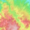 Mappa topografica Saint-Agnan-en-Morvan, altitudine, rilievo