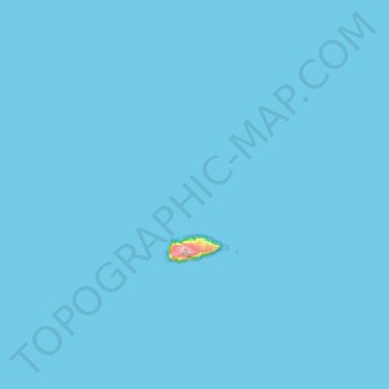 Mappa topografica Islas Desventuradas, altitudine, rilievo
