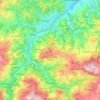 Mappa topografica Prignano sulla Secchia, altitudine, rilievo