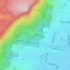 Mappa topografica Tarrawanna, altitudine, rilievo