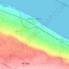 Mappa topografica Mola di Bari, altitudine, rilievo