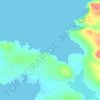 Mappa topografica Inishowen, altitudine, rilievo