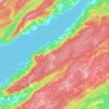 Mappa topografica Ben Eoin, altitudine, rilievo