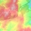 Mappa topografica Lamares, altitudine, rilievo