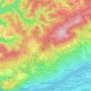 Mappa topografica Geisenheim, altitudine, rilievo