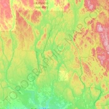 Mappa topografica Rivière Mistassibi, altitudine, rilievo