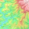 Mappa topografica Pakyong, altitudine, rilievo